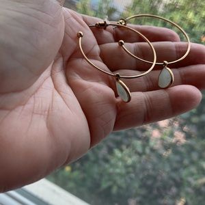 Bronze-Gold Colored Pierced Hoops